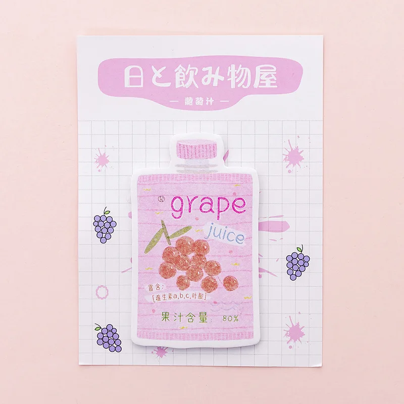 40packs/1200pcs Kawaii Memo Sticker Notes Creative Japanese Drink Milk Juice Sticky Memo Notepad Planner Sticker Sticky Bookmark
40packs/1200pcs Kawaii Memo Sticker Notes Creative Japanese Drink Milk Juice Sticky Memo Notepad Planner Sticker Sticky Bookmark