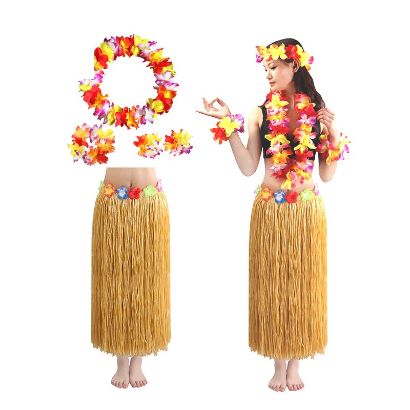 5pcs/set Hawaiian Luau Hibiscus Silk Faux Flowers Hula Grass Skirt for Costume Party Events Birthdays Celebration
5pcs/set Hawaiian Luau Hibiscus Silk Faux Flowers Hula Grass Skirt for Costume Party Events Birthdays Celebration