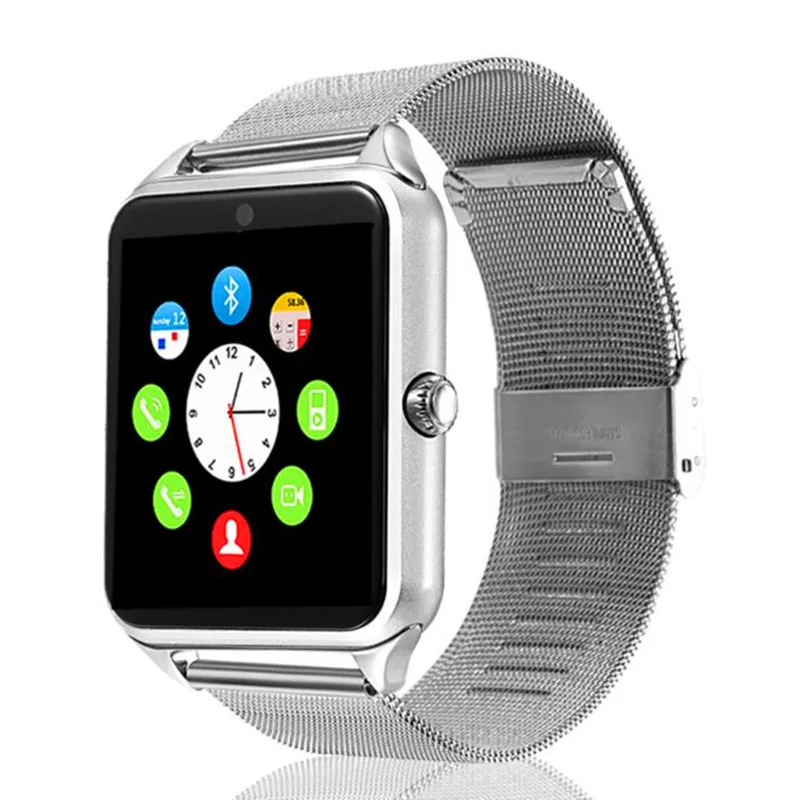 Z60 Smart Watch GT08 Plus Metal Strap Bluetooth Wrist Smartwatch Support Sim TF Card Android&ampIOS Multi-languages PK S8 Y1 | Электроника