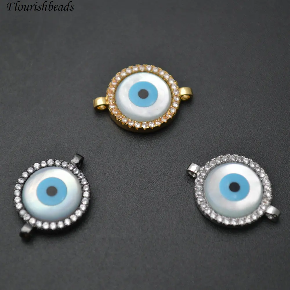 13mm Round Shape White Shell Eye Veins Paved CZ Beads Metal Copper Two Loops Jewelry Connectors 10pc Per Lot
13mm Round Shape White Shell Eye Veins Paved CZ Beads Metal Copper Two Loops Jewelry Connectors 10pc Per Lot