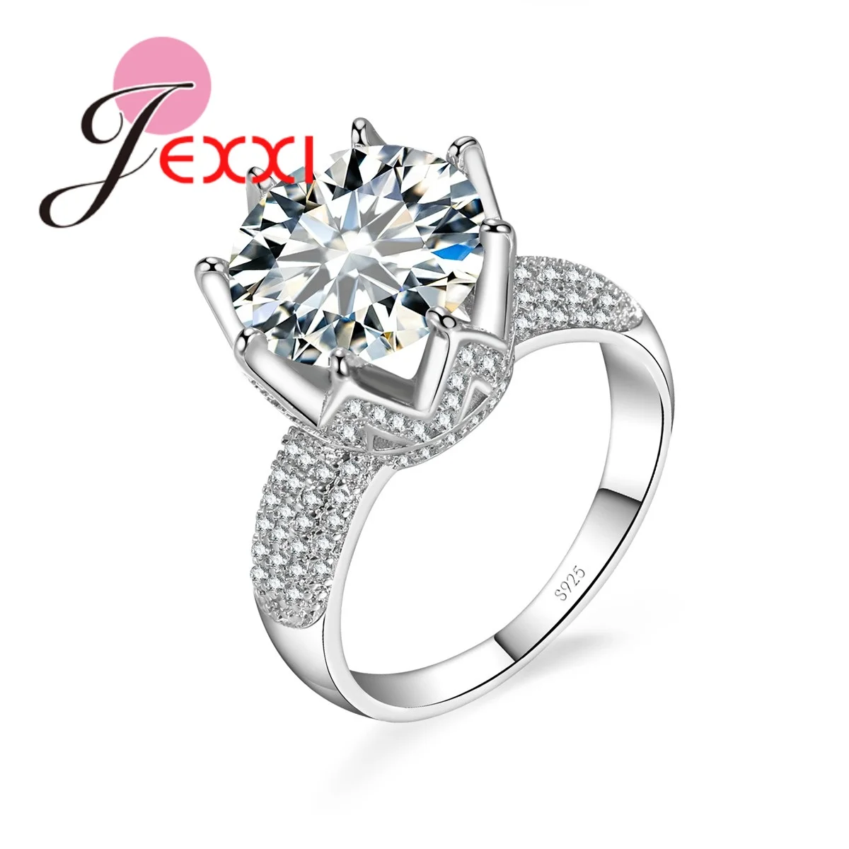 Luxury Crystal Finger Rings For Women 925 Sterling Silver Rings Wedding Engagement Rings For Couple Jewelry 7 8 9 Sizes
Luxury Crystal Finger Rings For Women 925 Sterling Silver Rings Wedding Engagement Rings For Couple Jewelry 7 8 9 Sizes