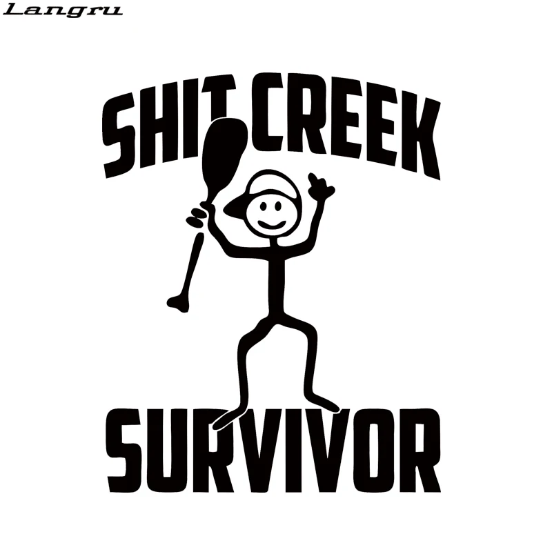 Забавная виниловая наклейка Langru Creek выживший Кемпинг Стайлинг автомобиля бампер