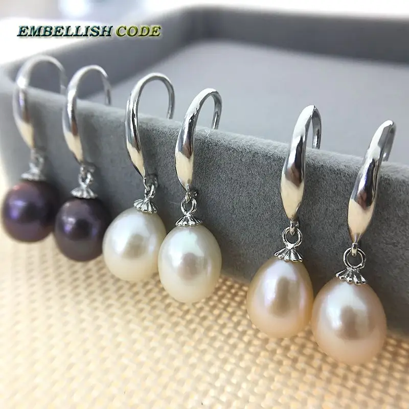 hook dangle earrings Classic simple stely real fresh water Cultured AAA pearl white pink black color Rainbow Lustrous for women
hook dangle earrings Classic simple stely real fresh water Cultured AAA pearl white pink black color Rainbow Lustrous for women
