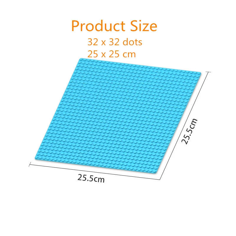 7 видов цветов 32*32 точечная Базовая пластина для маленьких кирпичей опорная плита