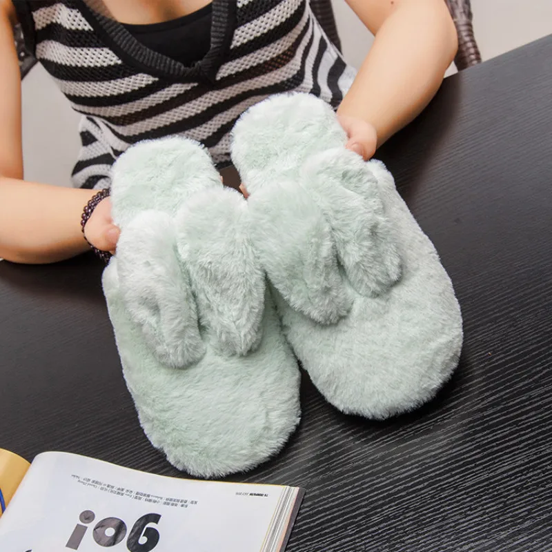 New autumn and winter Japanese style mute cotton slippers rabbit hair cartoon warm home indoor couple floor slippers
New autumn and winter Japanese style mute cotton slippers rabbit hair cartoon warm home indoor couple floor slippers