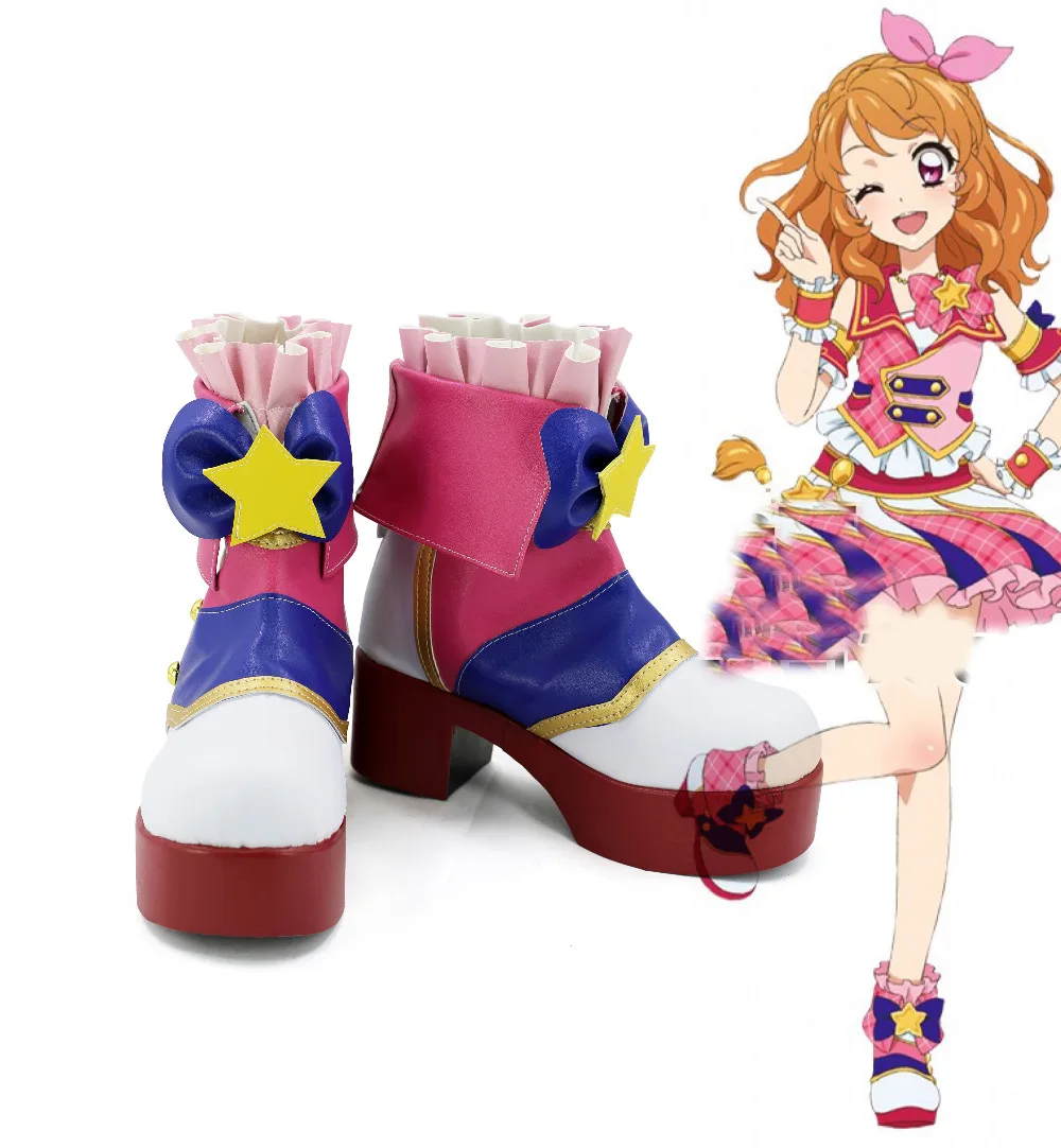 Aikatsu/Обувь для костюмированной вечеринки со звездами Ozora Akari; Ботинки для женщин и мужчин; Карнавальные ботинки на Хэллоуин
Aikatsu/Обувь для костюмированной вечеринки со звездами Ozora Akari; Ботинки для женщин и мужчин; Карнавальные ботинки на Хэллоуин