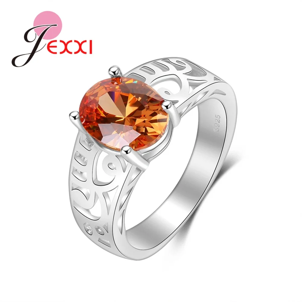 Vintage Orange Crystal Wedding Engagement Rings Fashion Wedding Bands Jewelry Hollow Out Party Finger Ring Accessories
Vintage Orange Crystal Wedding Engagement Rings Fashion Wedding Bands Jewelry Hollow Out Party Finger Ring Accessories