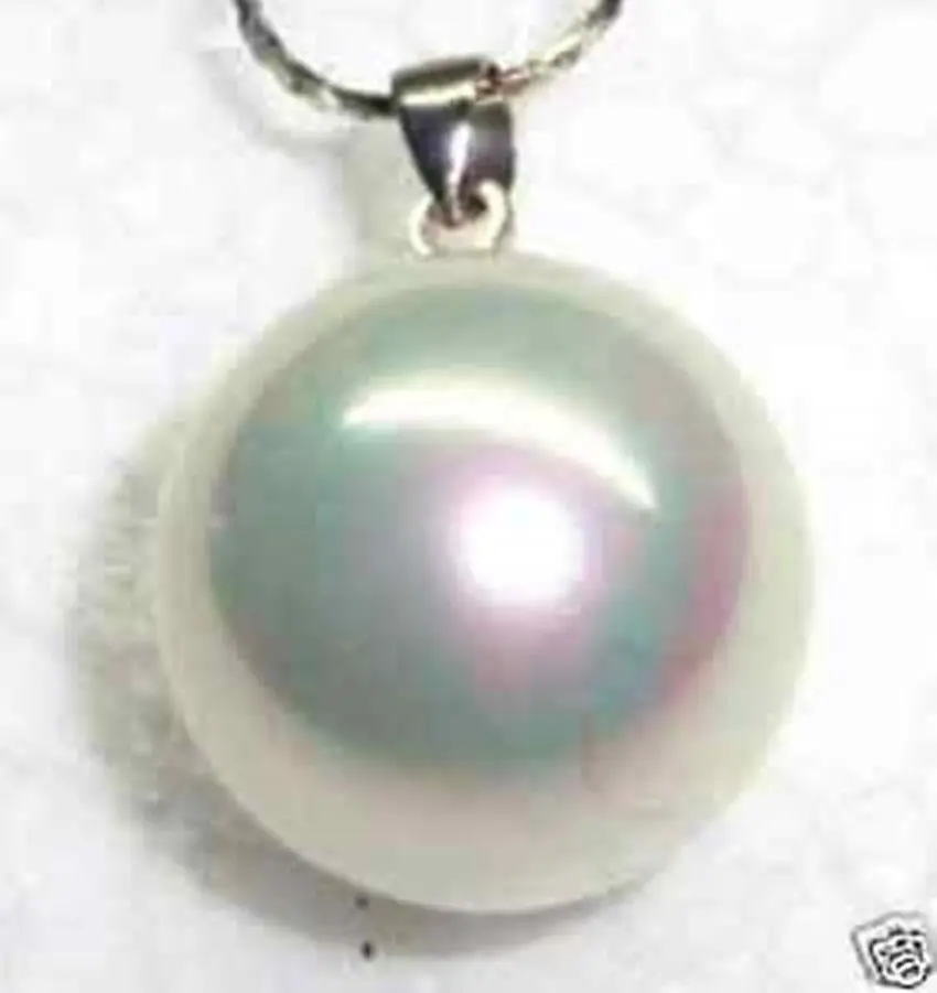Hot sale new Style >>>>>16mm Beautiful White AB shell Pearl Pendant Necklace | Украшения и аксессуары