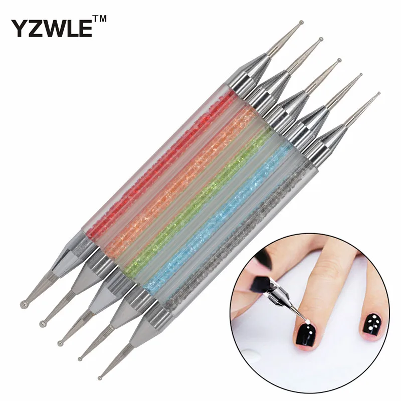 5Pcs/Pack Nail Art Tools Rhinestones Painting Drawing Brush Pen 2 Way Nail Art Dotting Tool 15
5Pcs/Pack Nail Art Tools Rhinestones Painting Drawing Brush Pen 2 Way Nail Art Dotting Tool 15