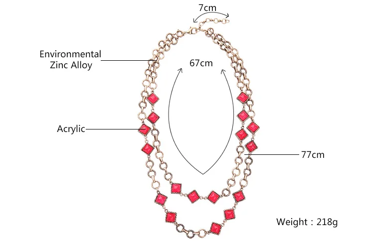 Brilliant Jewelry New Arrival Necklace Double Chain Geometric Zinc Alloy Gold Color Long Necklaces Clothes Chain
Brilliant Jewelry New Arrival Necklace Double Chain Geometric Zinc Alloy Gold Color Long Necklaces Clothes Chain