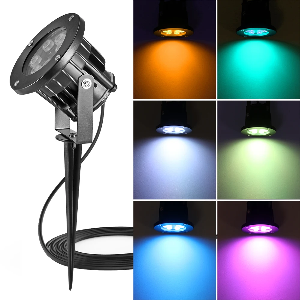 Landscape Lights WaterproofRGB 6/8/12W IP65 85-265V LED Garden Lighting Lawn Lamp For Outdoor YardWith Plug Remote Waterproof
Landscape Lights WaterproofRGB 6/8/12W IP65 85-265V LED Garden Lighting Lawn Lamp For Outdoor YardWith Plug Remote Waterproof