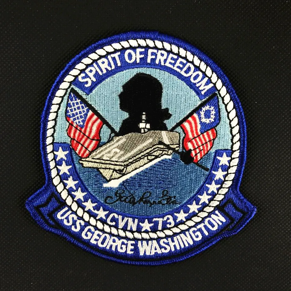 20pcs Embroidery Spirit Of Freedom Patch America USS George Washington Tactical Badge Hook Loops Military Emblem Combat Armband
20pcs Embroidery Spirit Of Freedom Patch America USS George Washington Tactical Badge Hook Loops Military Emblem Combat Armband