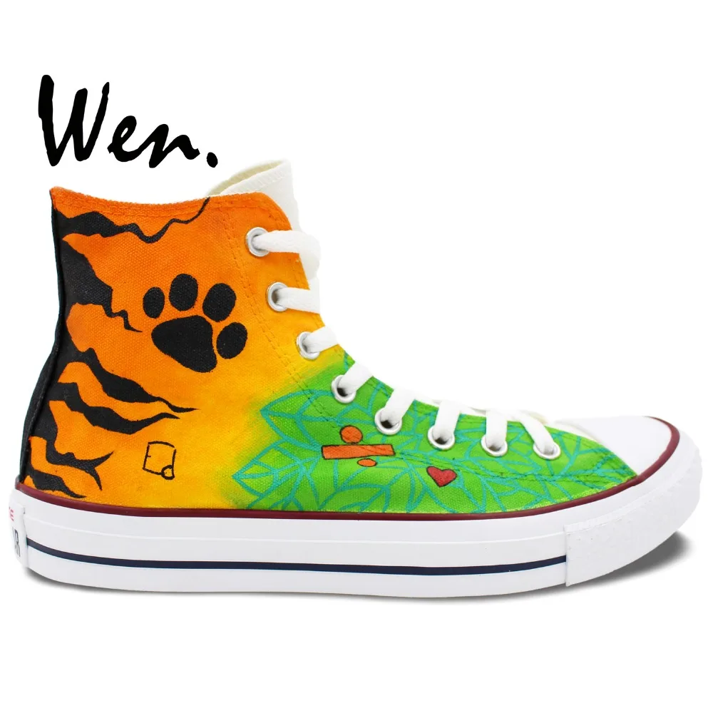 Wen Design Custom Hand Painted Shoes Colorful Painting Snowflake Paw Plam Men Skate Shoes High Top Women Canvas Sneakers
Wen Design Custom Hand Painted Shoes Colorful Painting Snowflake Paw Plam Men Skate Shoes High Top Women Canvas Sneakers