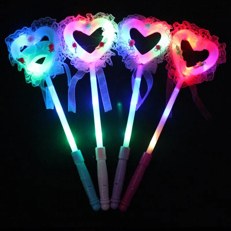 New Princess LED Glow Sticks Star Love Heart Flashing Fairy Wand Performance Props Toy Halloween Glow Party Supplies
New Princess LED Glow Sticks Star Love Heart Flashing Fairy Wand Performance Props Toy Halloween Glow Party Supplies