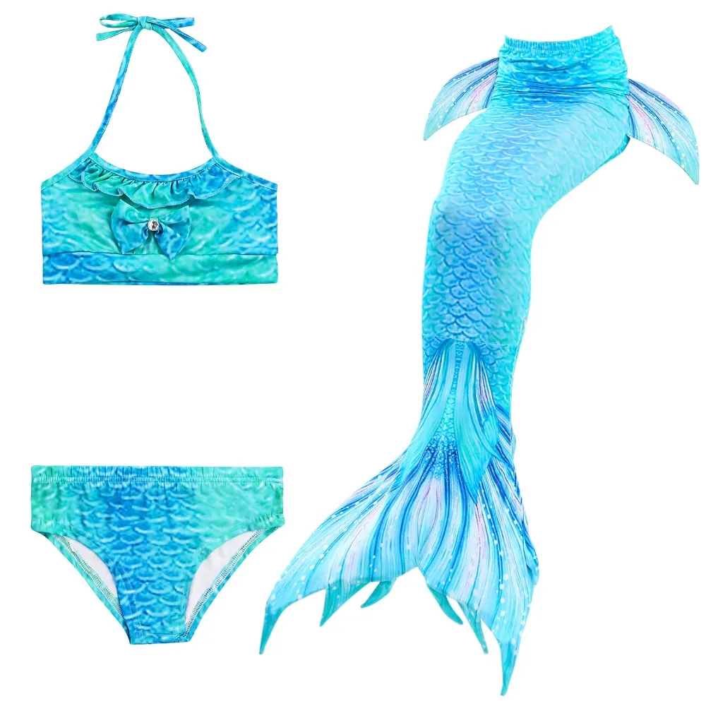 3pcs/set New Girls Swimming Mermaid Tails Costume Little Children Ariel Mermaid Monofin Swimsuit Kids Swimwear Bathing Suit 4-12
3pcs/set New Girls Swimming Mermaid Tails Costume Little Children Ariel Mermaid Monofin Swimsuit Kids Swimwear Bathing Suit 4-12