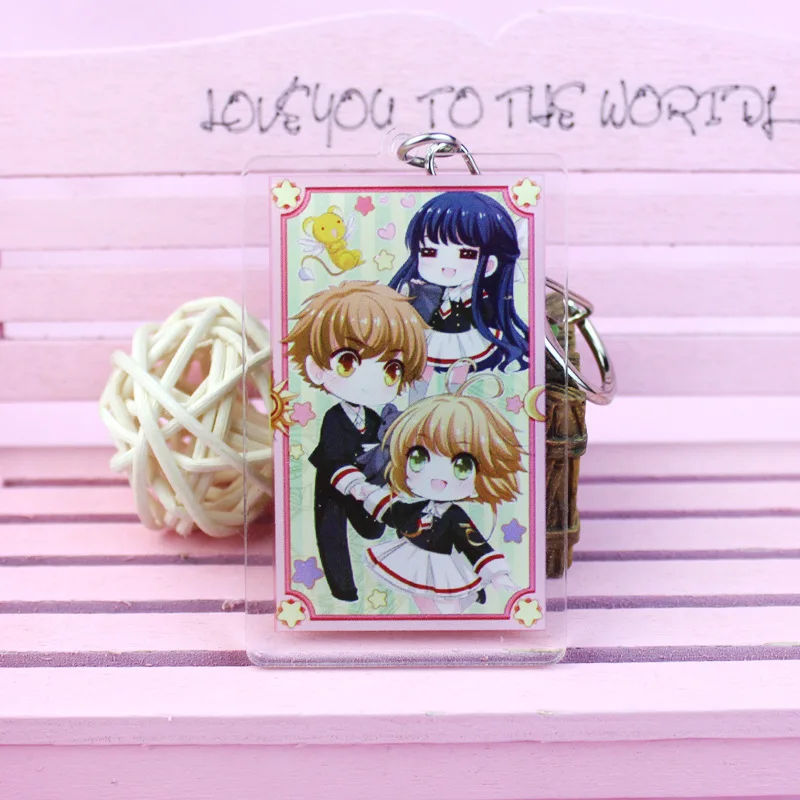 Аниме карточка Captor Sakura косплей брелок модный мультяшный Li Syaoran автомобильный подвески ювелирные