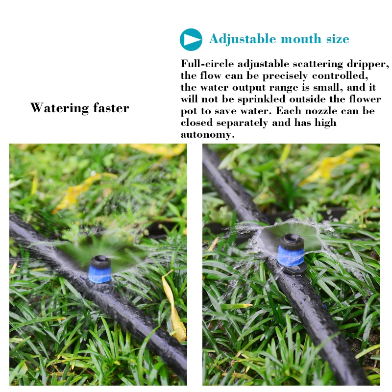 20PCS 360 Degree Adjustable Garden Sprinkler Drippers for Drip Irrigation Watering The Lawn Watering Nozzles Micro Flow Dripper
20PCS 360 Degree Adjustable Garden Sprinkler Drippers for Drip Irrigation Watering The Lawn Watering Nozzles Micro Flow Dripper