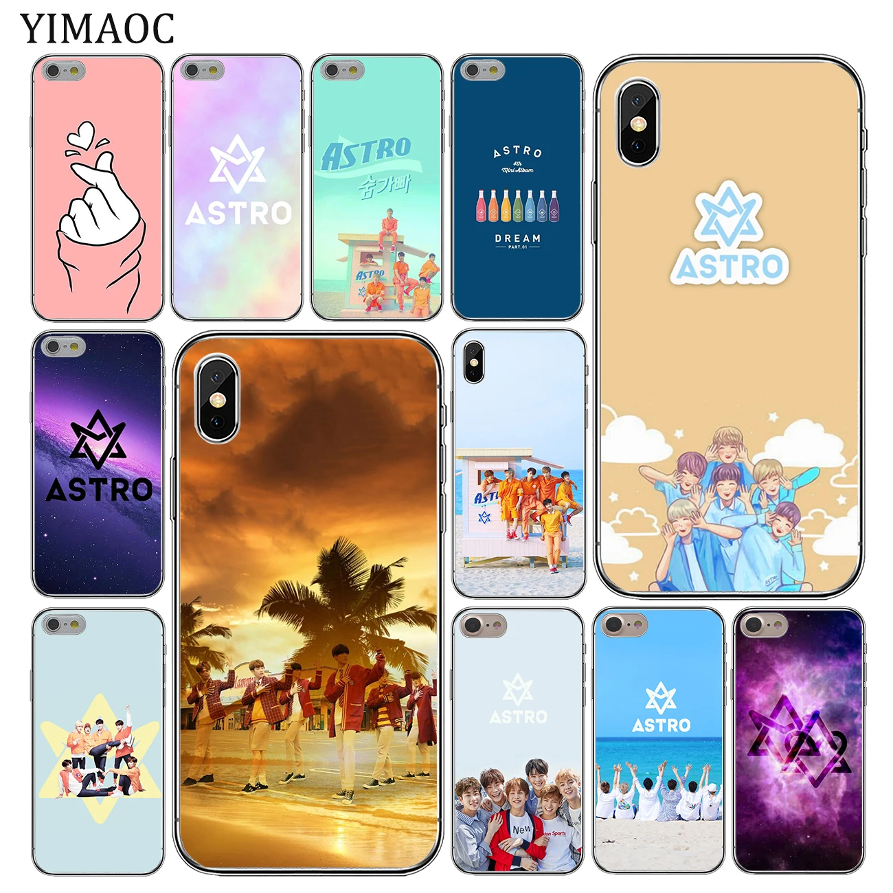 YIMAOC KPOP ASTRO Мягкий силиконовый чехол для Apple iPhone 11 Pro X XR XS Max 6 6S 7 8 Plus 5 5S SE 10 TPU чехлы