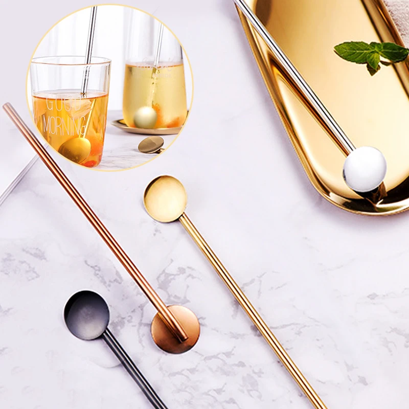 Mirror Surface Fruit Juice Mixing Rod Cocktail Straws Multiple Colors Stainless Steel Drink Tool Bar Tea Straw Spoon Creative
Mirror Surface Fruit Juice Mixing Rod Cocktail Straws Multiple Colors Stainless Steel Drink Tool Bar Tea Straw Spoon Creative