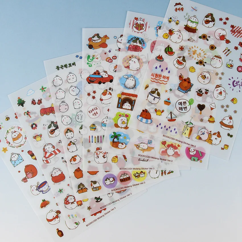 6 Sheets/pack New Korea Creative Potato Rabbit Series Pvc Sticker Set Kawaii Stationery Animal Stickers
6 Sheets/pack New Korea Creative Potato Rabbit Series Pvc Sticker Set Kawaii Stationery Animal Stickers