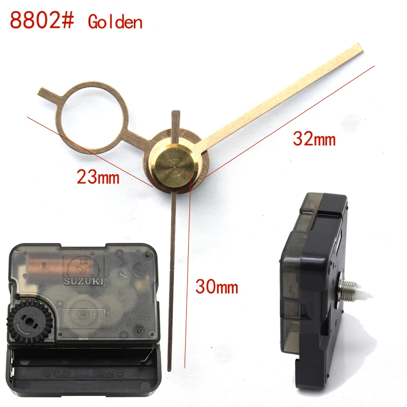 Suzuki Silent Movement Plastic Wall Clock Movement with 8802# golden hands Clock Accessory Quartz Clock Movement HS88 
Suzuki Silent Movement Plastic Wall Clock Movement with 8802# golden hands Clock Accessory Quartz Clock Movement HS88