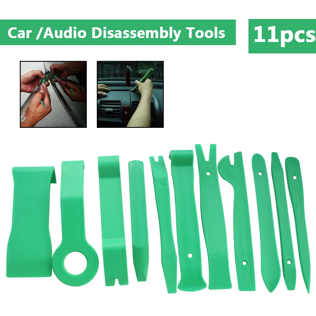 11Pcs Auto Car Radio Panel Interior Door Clip Panel Pry Tool Trim Dashboard Removal Opening Tool Set DIY Car Repair Tool Kit
11Pcs Auto Car Radio Panel Interior Door Clip Panel Pry Tool Trim Dashboard Removal Opening Tool Set DIY Car Repair Tool Kit
