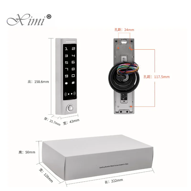 Free Shipping Touch Screen ID Card Door Access Control Standalone 125KHZ RFID Card Access Control Reader Wiegand in/out Reader
Free Shipping Touch Screen ID Card Door Access Control Standalone 125KHZ RFID Card Access Control Reader Wiegand in/out Reader