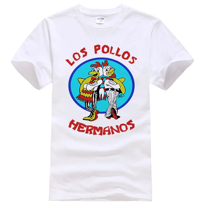 Модная футболка Los Pollos Hermanos мужские футболки с надписью Break Bad Chicken Brothers