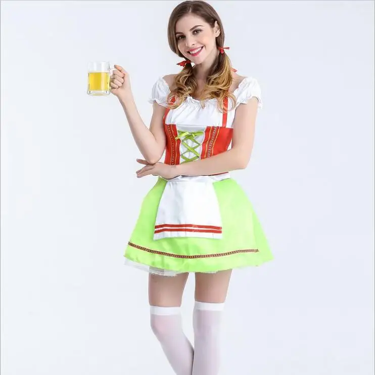 Halloween Party beer maid Costume Women Oktoberfest Dress German Bavarian Ethnic Trachten Beer Dirndl Costume
Halloween Party beer maid Costume Women Oktoberfest Dress German Bavarian Ethnic Trachten Beer Dirndl Costume