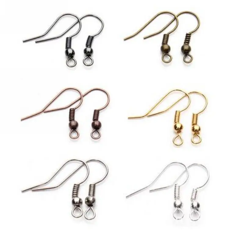 Metal Iron Earwire Ear Hook Clasps For DIY Fashion Earrings Many Colors Plated in Stock 200 pcs a lot
Metal Iron Earwire Ear Hook Clasps For DIY Fashion Earrings Many Colors Plated in Stock 200 pcs a lot