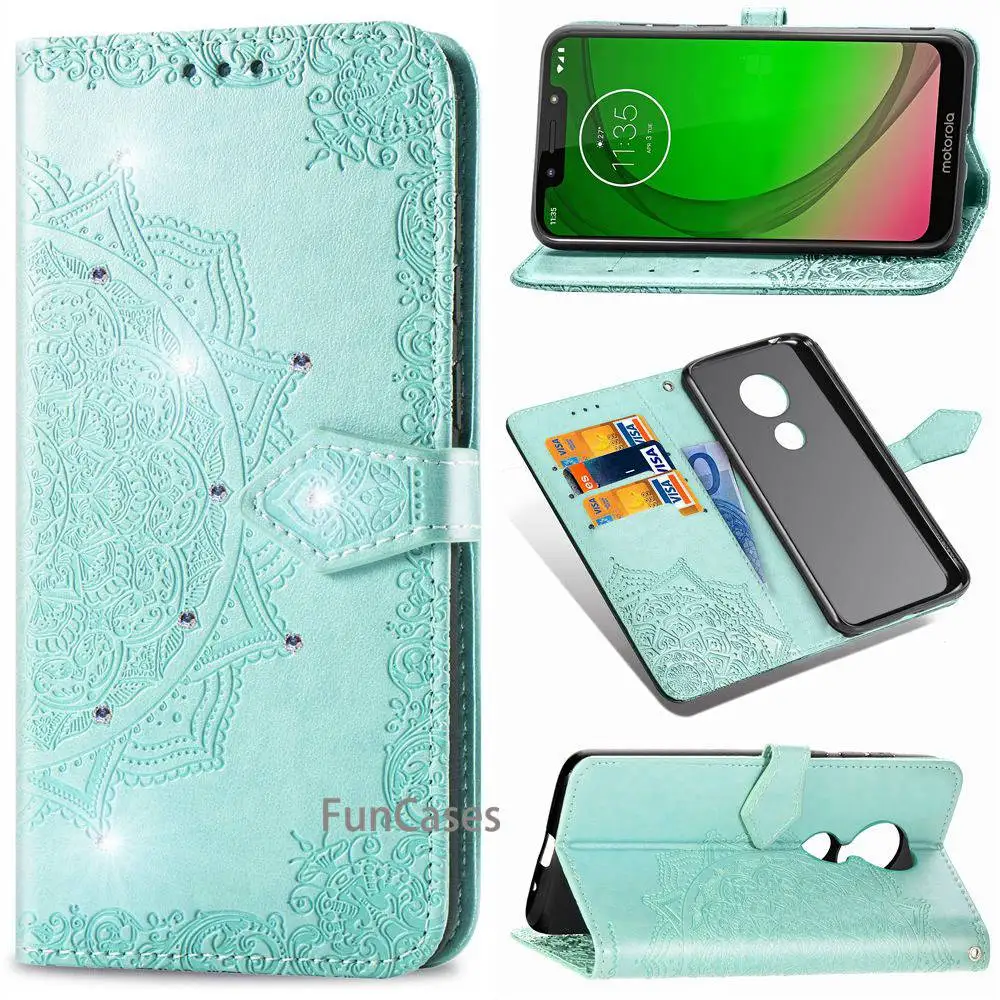 Для Motorola Moto G7 power US Version Case Чехол Флип Роскошный кошелек PU кожаный чехол для