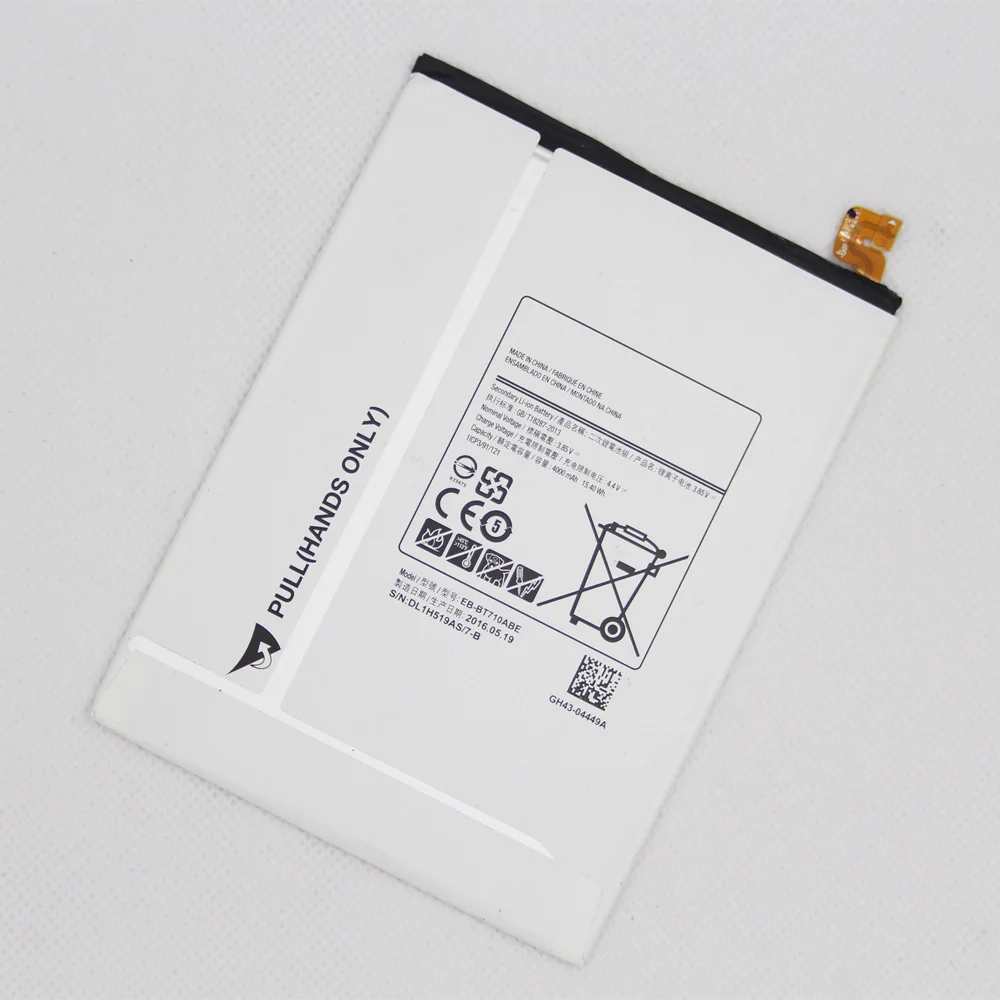 2pcs/lot 4000mAh EB-BT710ABE EB-BT710ABA battery for Samsung Galaxy Tab S2 8.0 T710 T715C T719C SM T713N battery
2pcs/lot 4000mAh EB-BT710ABE EB-BT710ABA battery for Samsung Galaxy Tab S2 8.0 T710 T715C T719C SM T713N battery