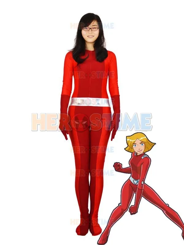 Totally Spies C Clover Red lycra Spies Superhero Costume one piece zentai suit free shipping wholesale
Totally Spies C Clover Red lycra Spies Superhero Costume one piece zentai suit free shipping wholesale