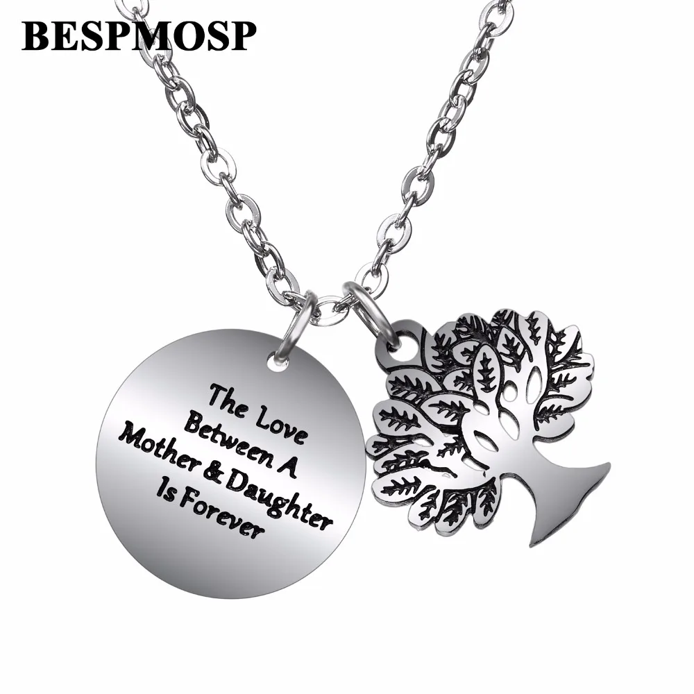 Bespmosp 12PC/SET The Love Between A Mother&Daughter Is Forever Life Tree Pendant Charm Chain Necklace Jewelry Stainless Steel
Bespmosp 12PC/SET The Love Between A Mother&Daughter Is Forever Life Tree Pendant Charm Chain Necklace Jewelry Stainless Steel