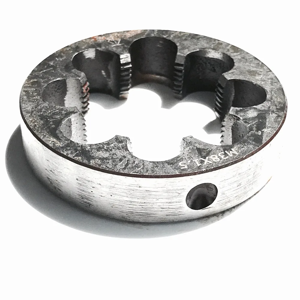 Free shipping 1PC of 9SiCr steel made M36*1.0/1.5/2.0/3.0/4.0mm manual round Die for iron aluminum copper workpiece threading
Free shipping 1PC of 9SiCr steel made M36*1.0/1.5/2.0/3.0/4.0mm manual round Die for iron aluminum copper workpiece threading