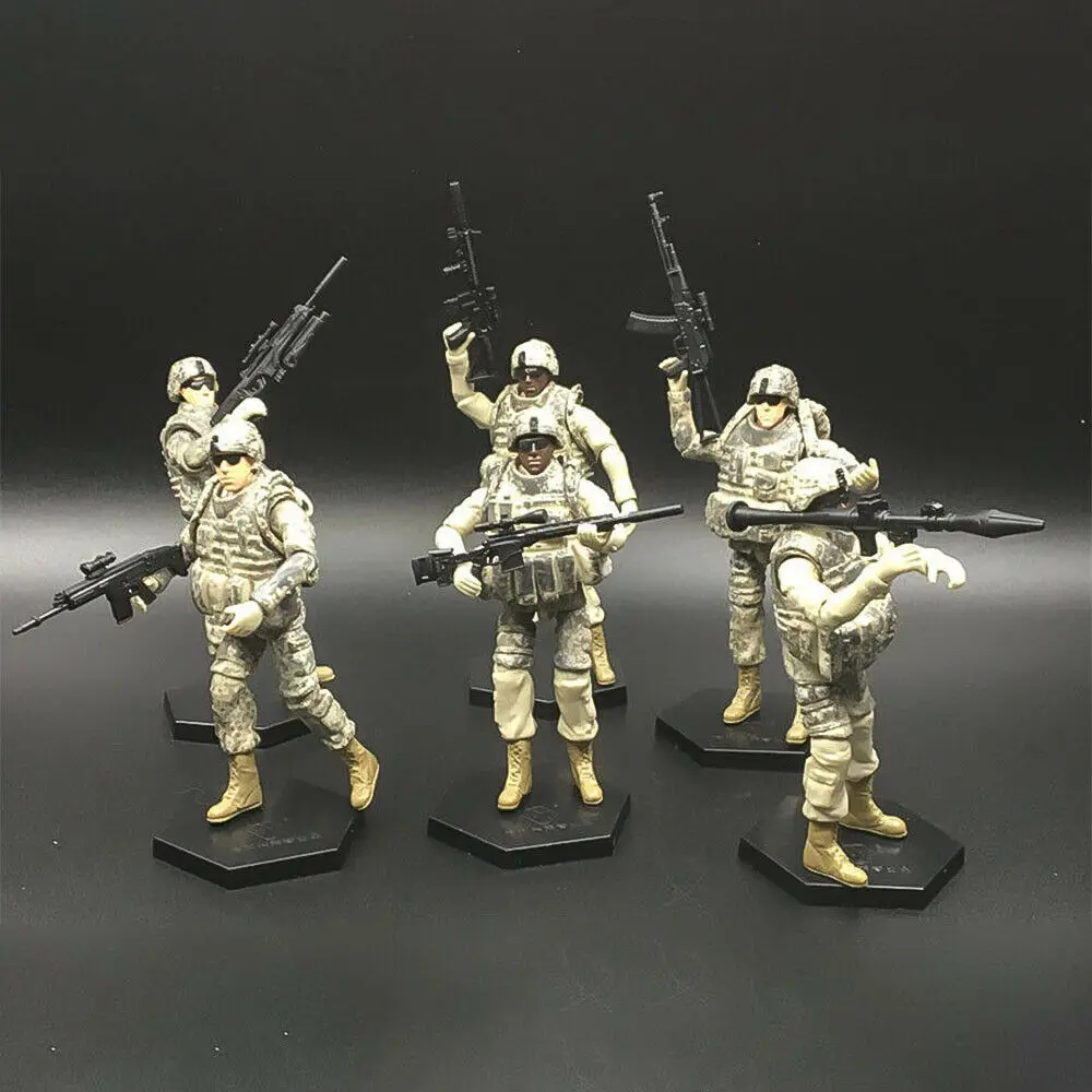 1 шт. 1:18 США 101 й дивизион солдат фигурку модели с оружием армии мужчин сборная