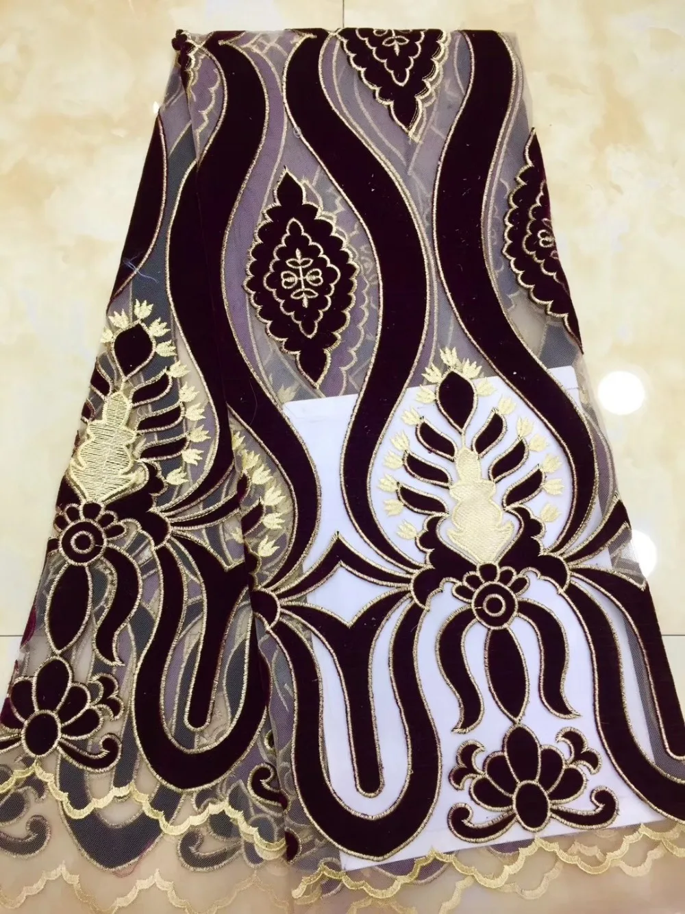 New design French mesh lace fabrics, African gauze velvet mesh lace high-quality dress ML7532
New design French mesh lace fabrics, African gauze velvet mesh lace high-quality dress ML7532