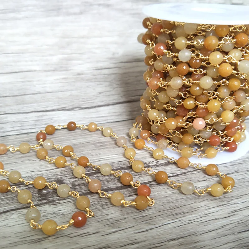 Handcrafted Gold color jewelry Finding,Natural yellow Stone Beaded Chains,DIY necklace hand chain jewelry making LZ45
Handcrafted Gold color jewelry Finding,Natural yellow Stone Beaded Chains,DIY necklace hand chain jewelry making LZ45