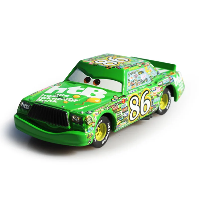 Disney Pixar Cars Lightning Mcqueen Jackson Storm No.86 цыпленок Хикс 1:55 литой под давлением