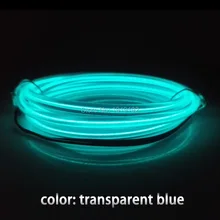 Brand New Multicolor 5.0mm 1Meter Flexible EL Wire Neon Glow Light DC-3V Car Party Decorative Energy Saving, Long Life time
