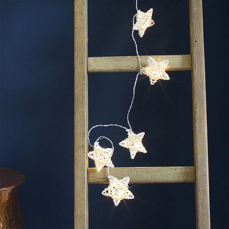 10/20/40 LEDs Garland Rattan Star String Lights Battery Powerd Fairy Lights Holiday Christmas New Year Wedding Party Decoration
10/20/40 LEDs Garland Rattan Star String Lights Battery Powerd Fairy Lights Holiday Christmas New Year Wedding Party Decoration