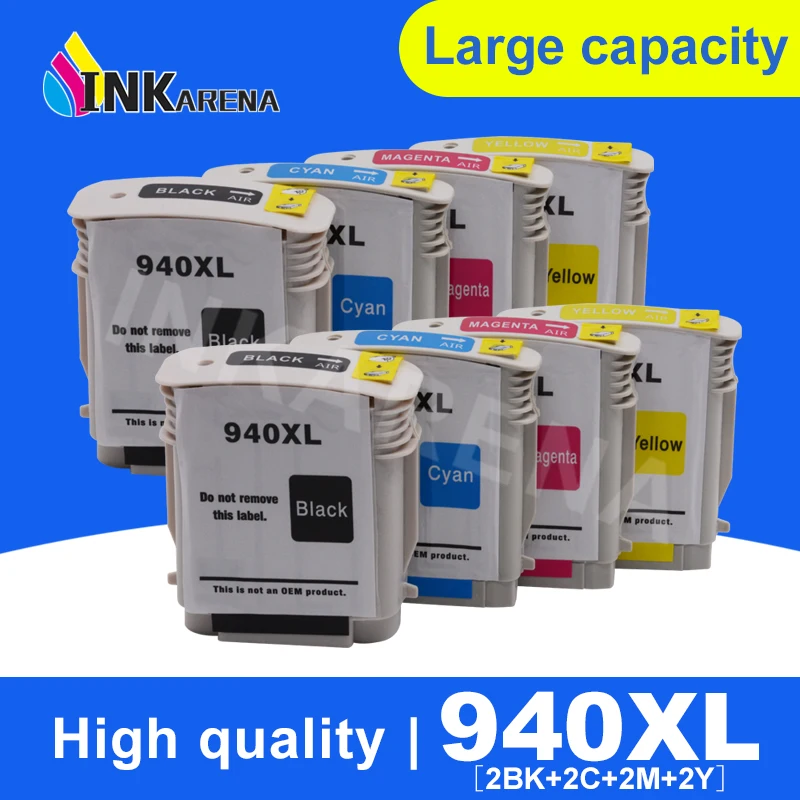 INKARENA Compatible For HP 940 XL 940XL Ink Cartridge for HP Officejet Pro 8000 8500 8500A Printer Inkjet Cartridges With Chip
INKARENA Compatible For HP 940 XL 940XL Ink Cartridge for HP Officejet Pro 8000 8500 8500A Printer Inkjet Cartridges With Chip