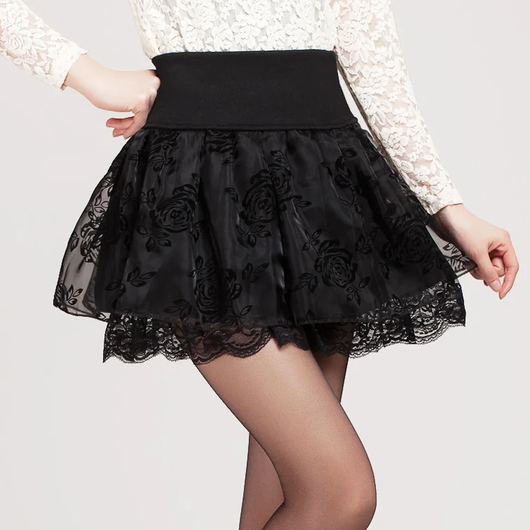 Autumn Skirt For Women 2017 Winter Women's Wool Lolita Short Girls Vintage Plaid Mini Saia SP07 | Женская одежда