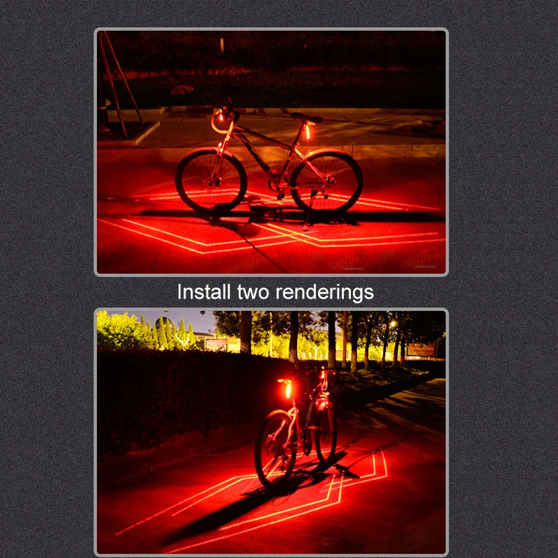 Red Bicycle Taillight USB Rechargeable Laser Rear Lamp Waterproof MTB Road Safety Warning Cycling Light Bicycle Accessories
Red Bicycle Taillight USB Rechargeable Laser Rear Lamp Waterproof MTB Road Safety Warning Cycling Light Bicycle Accessories