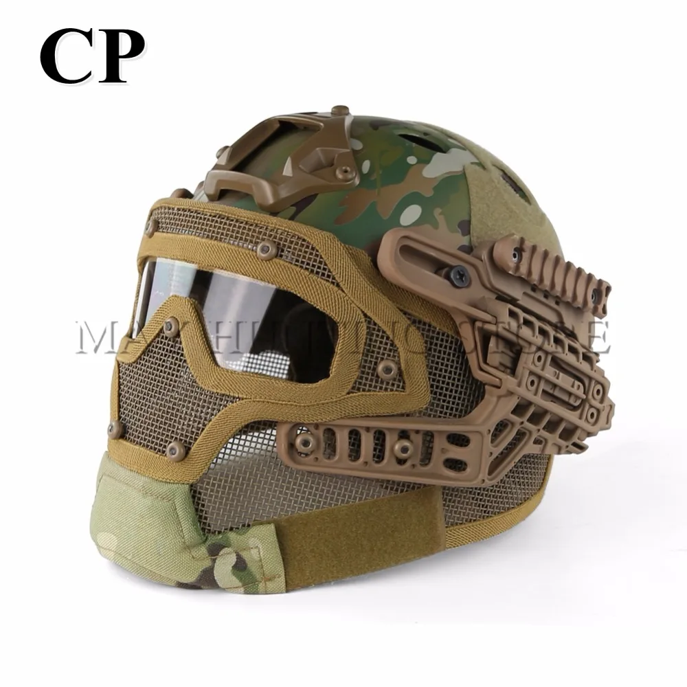 Outdoor CS Wargame Tactical Hunting Helmet Full Face Protective Mask Goggles G4 System Airsoft Paintball Camo FG Military Helmet
Outdoor CS Wargame Tactical Hunting Helmet Full Face Protective Mask Goggles G4 System Airsoft Paintball Camo FG Military Helmet