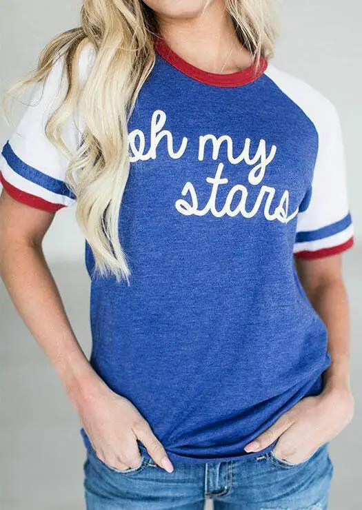 Summer New T-shirt Women Fashion Oh My Stars Baseball T-Shirt 2022 Stylish Tops Tee Casual O-neck tshirt Female camisetas
Summer New T-shirt Women Fashion Oh My Stars Baseball T-Shirt 2022 Stylish Tops Tee Casual O-neck tshirt Female camisetas