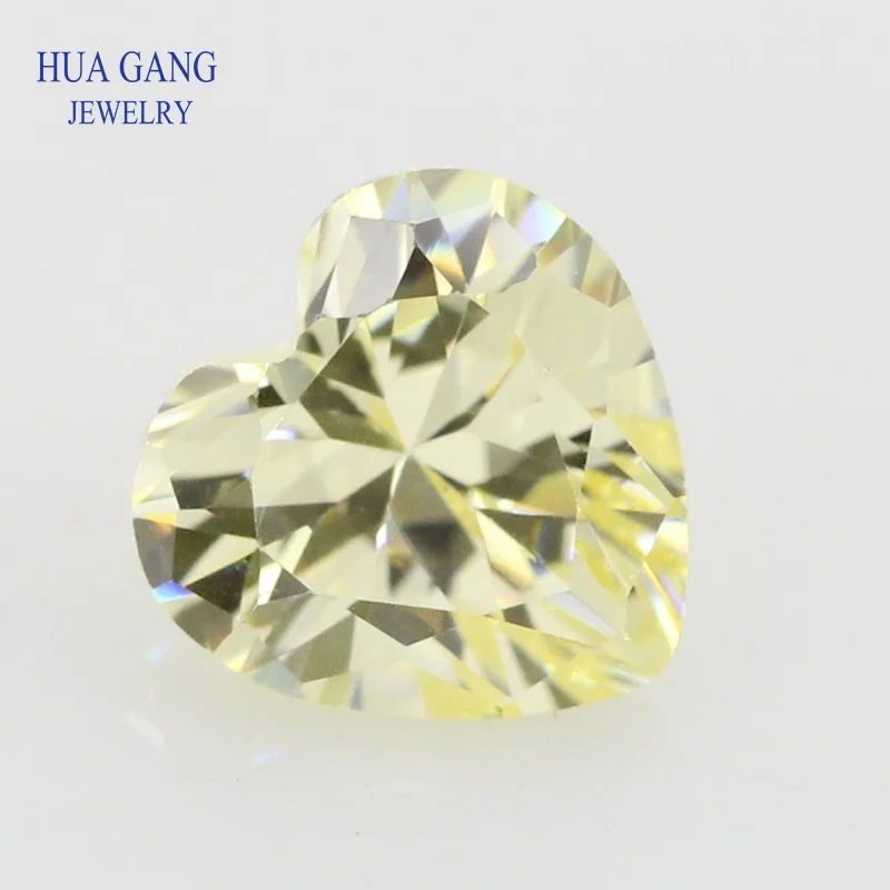 5A Lemon Heart Shape Cubic Zirconia Stone Brilliant Cut Loose CZ Stone Synthetic Gems Beads For Jewelry 4x4-12x12mm
5A Lemon Heart Shape Cubic Zirconia Stone Brilliant Cut Loose CZ Stone Synthetic Gems Beads For Jewelry 4x4-12x12mm