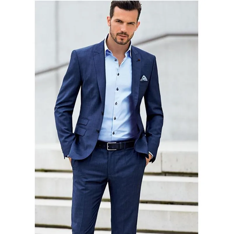 Custom Made Bule Groom Tuxedos Peak Lapel Men's Suit For Wedding Groomsman Bridegroom Wedding Prom Suits(Jacket+Pants)
Custom Made Bule Groom Tuxedos Peak Lapel Men's Suit For Wedding Groomsman Bridegroom Wedding Prom Suits(Jacket+Pants)