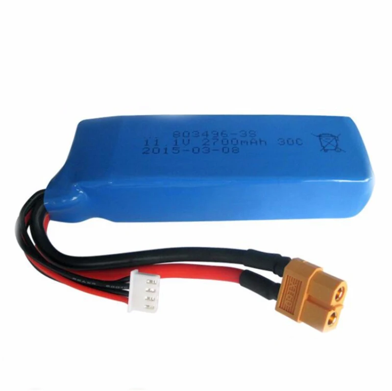 11.1V 2700mAh battery for WLtoys WL913 RC boat wltoys V303 V393 CX20 RC Quadcopter drone toy spare parts battery
11.1V 2700mAh battery for WLtoys WL913 RC boat wltoys V303 V393 CX20 RC Quadcopter drone toy spare parts battery