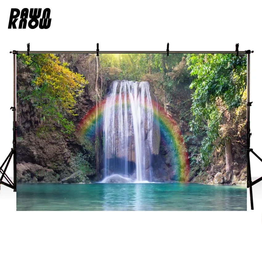 DAWNKNOW Waterfall Rainbow Photography Background Forest Wedding Photo Shoot Backdrops For Children Photo Studio Customize G581
DAWNKNOW Waterfall Rainbow Photography Background Forest Wedding Photo Shoot Backdrops For Children Photo Studio Customize G581